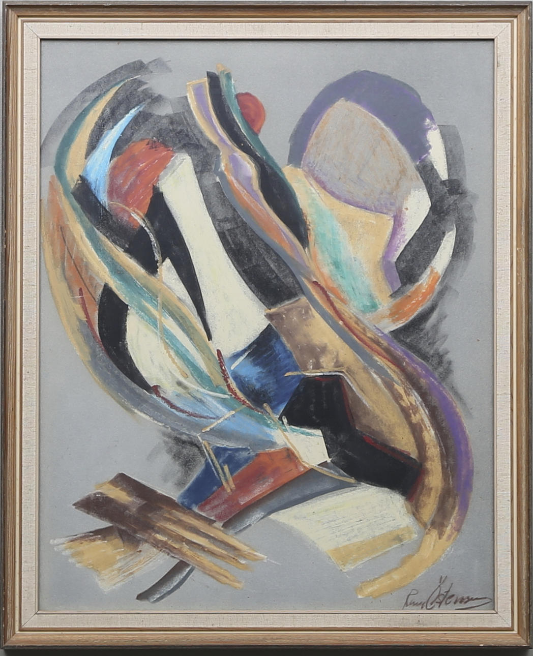 RUNE ÖSTENSSON. Blandteknik, signerad.