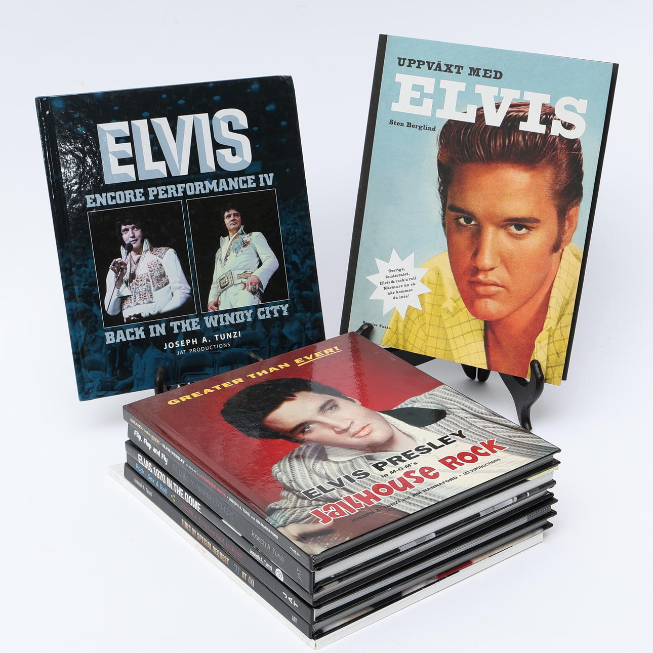 ELVIS PRESLEY, samling böcker 8 st.