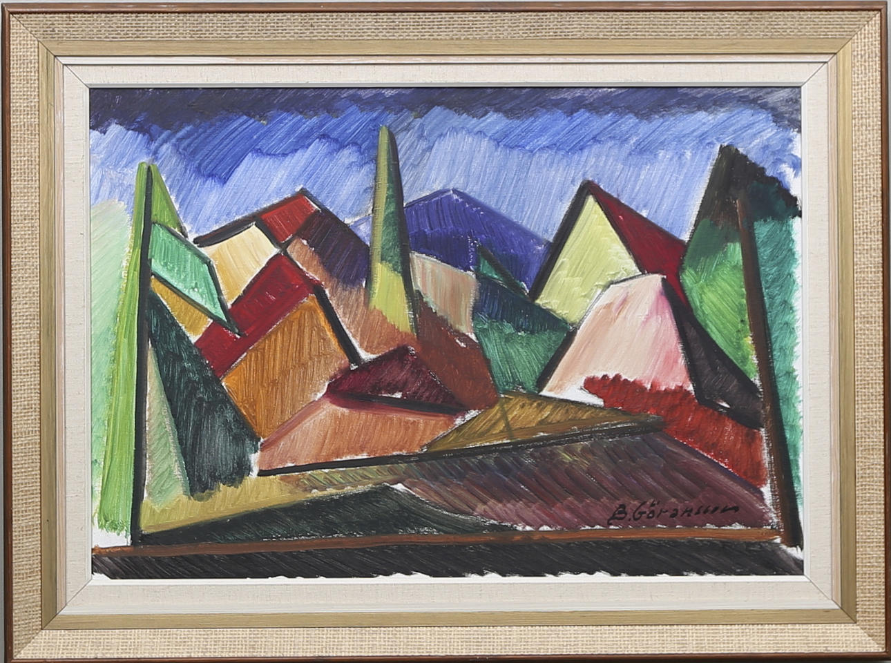 BROR GÖRANSSON. Olja på duk, signerad.