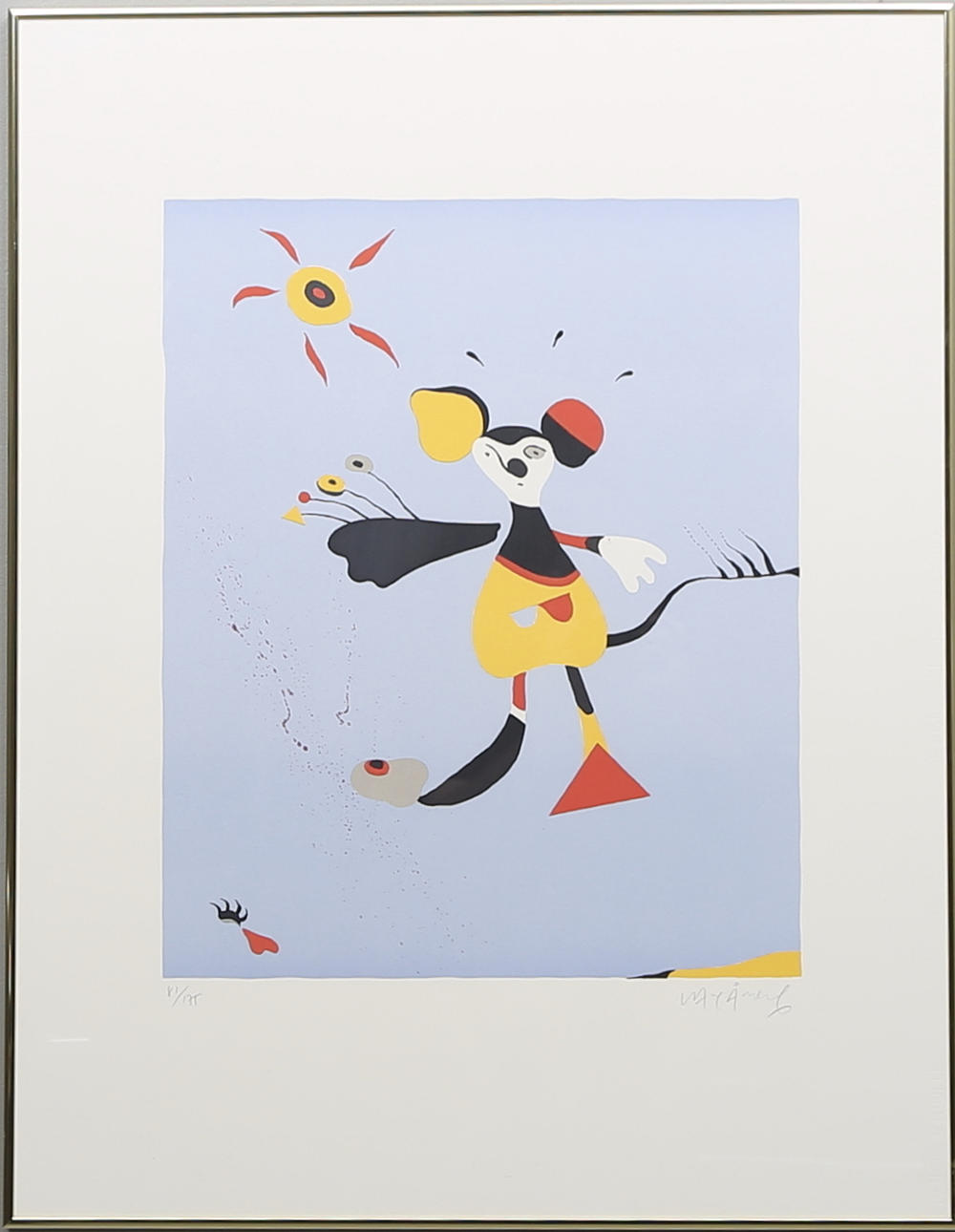 LARS ÅBERG. Färglitografi, signerad och numrerad 81/175 cm.