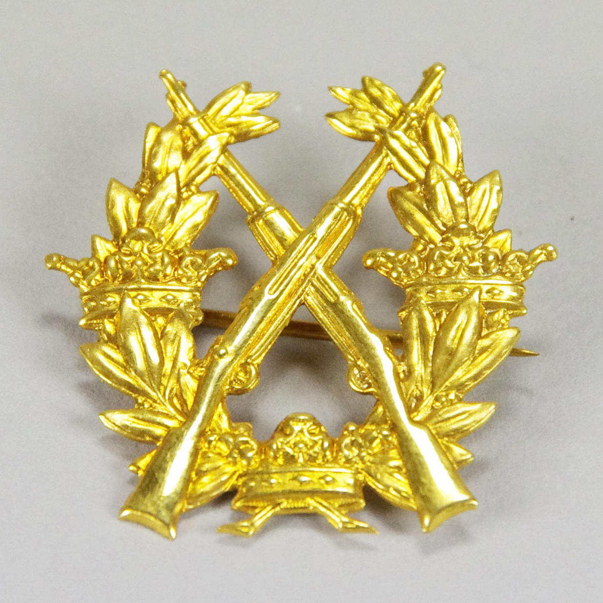 SKYTTEMEDALJ, 18K guld.