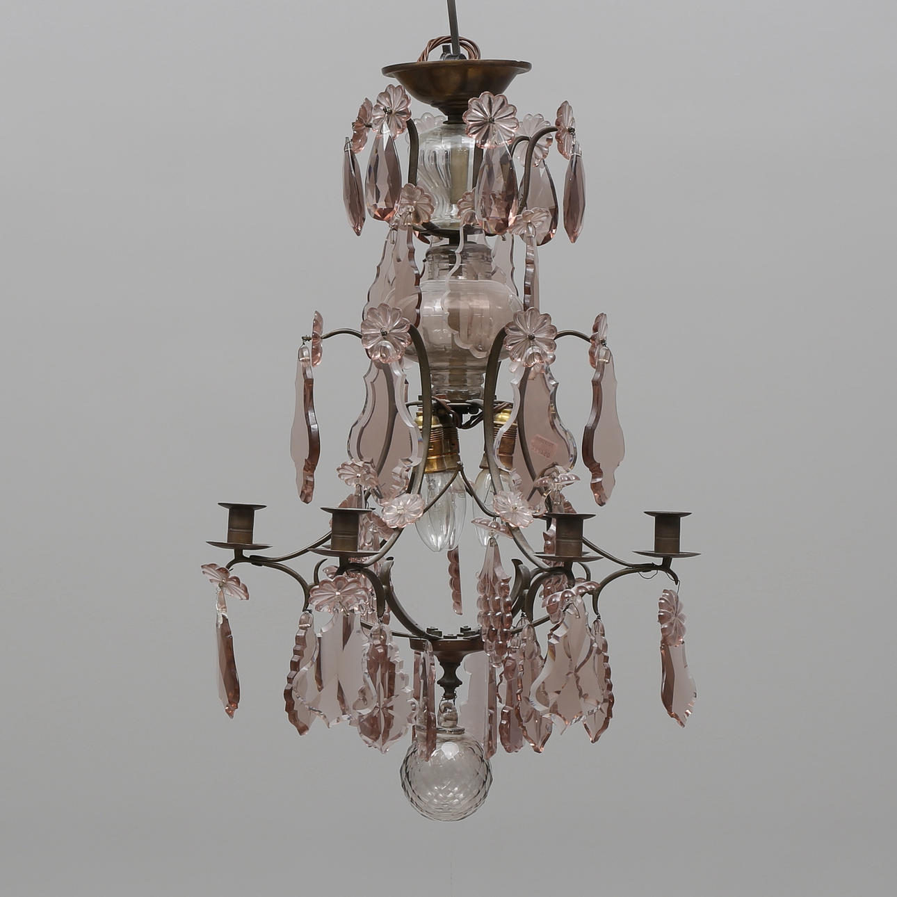 LJUSKRONA, 1900-talets första hälft, total höjd 64 cm.