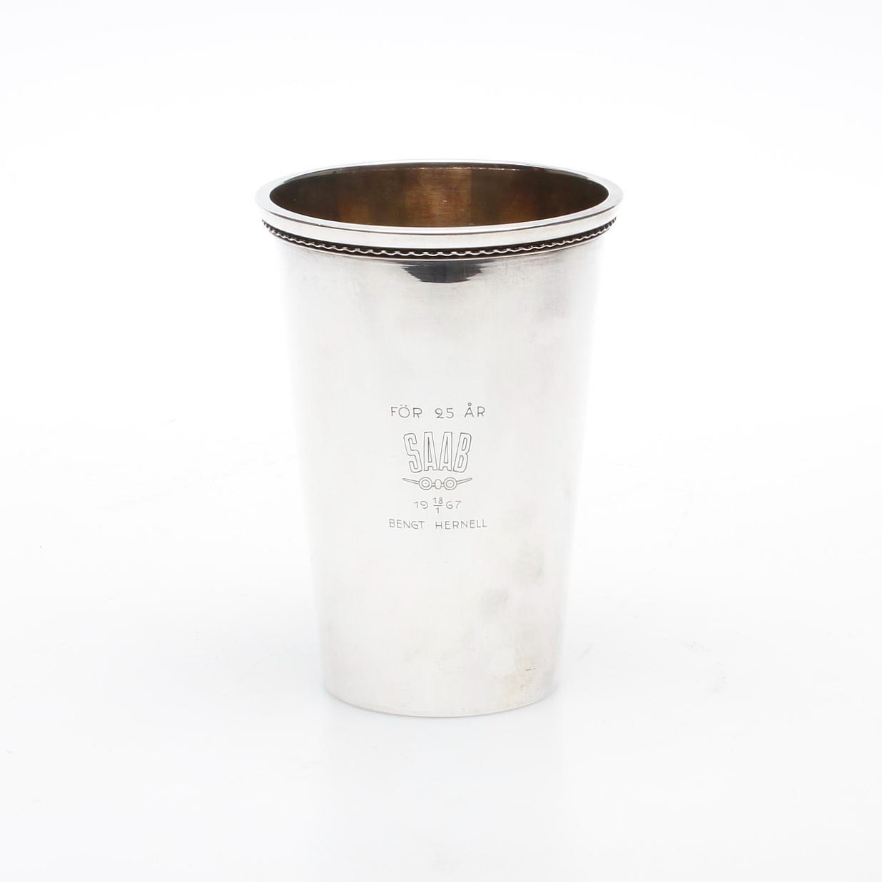 VAS, silver, Sven Arne Gillgren, GAB, Stockholm 1966, vikt ca. 362,5 gram.