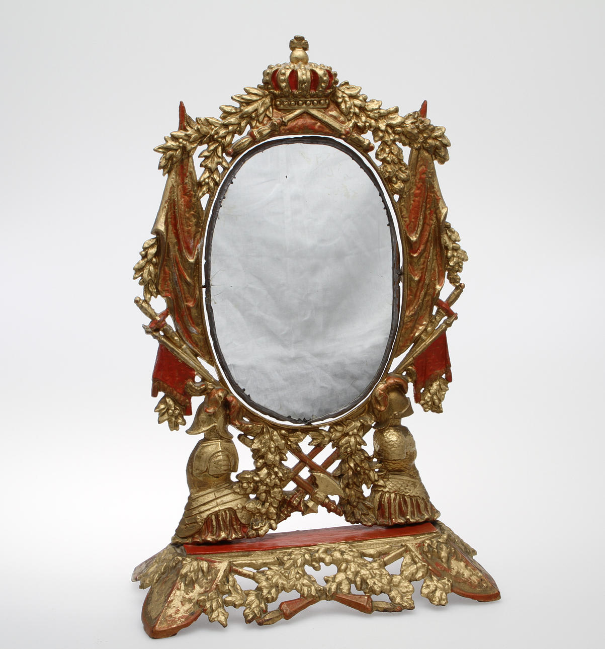 BORDSPEGEL, bronserad gjutjärn, omkring 1900.