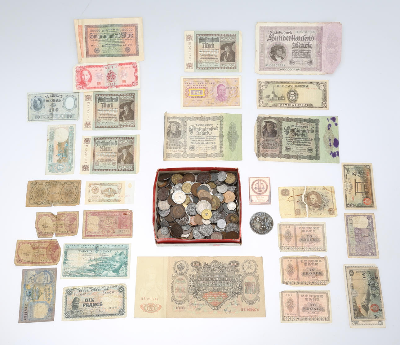 MYNT OCH SEDELSAMLING, 1900-tal.