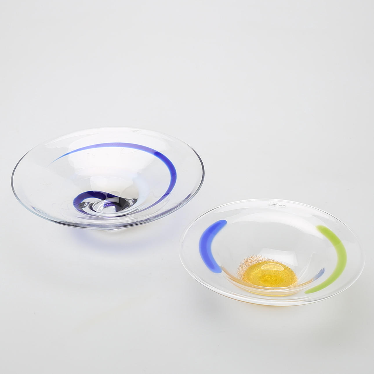 SKÅLAR, glas, 2 st, Lindshammar och Strömbergshyttan.