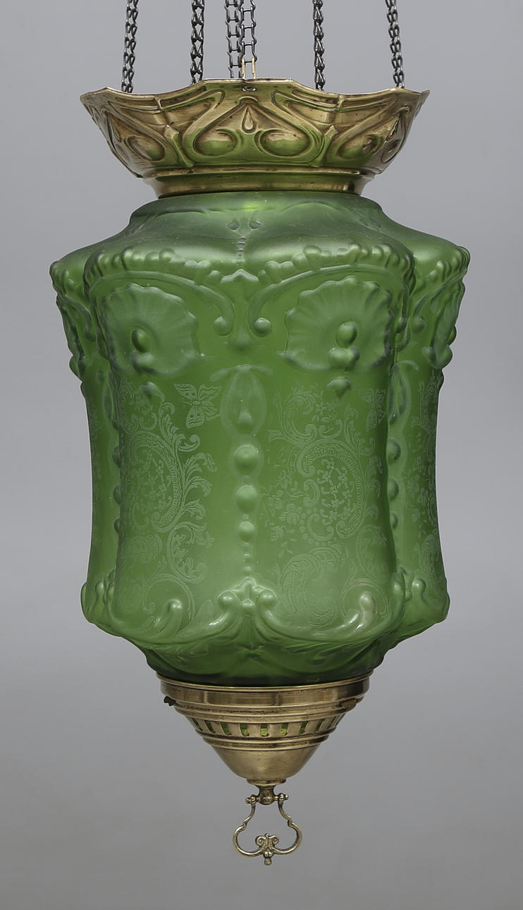 MÅNSKENSAMPEL, 1800/1900-tal, höjd utan kedja 42 cm.