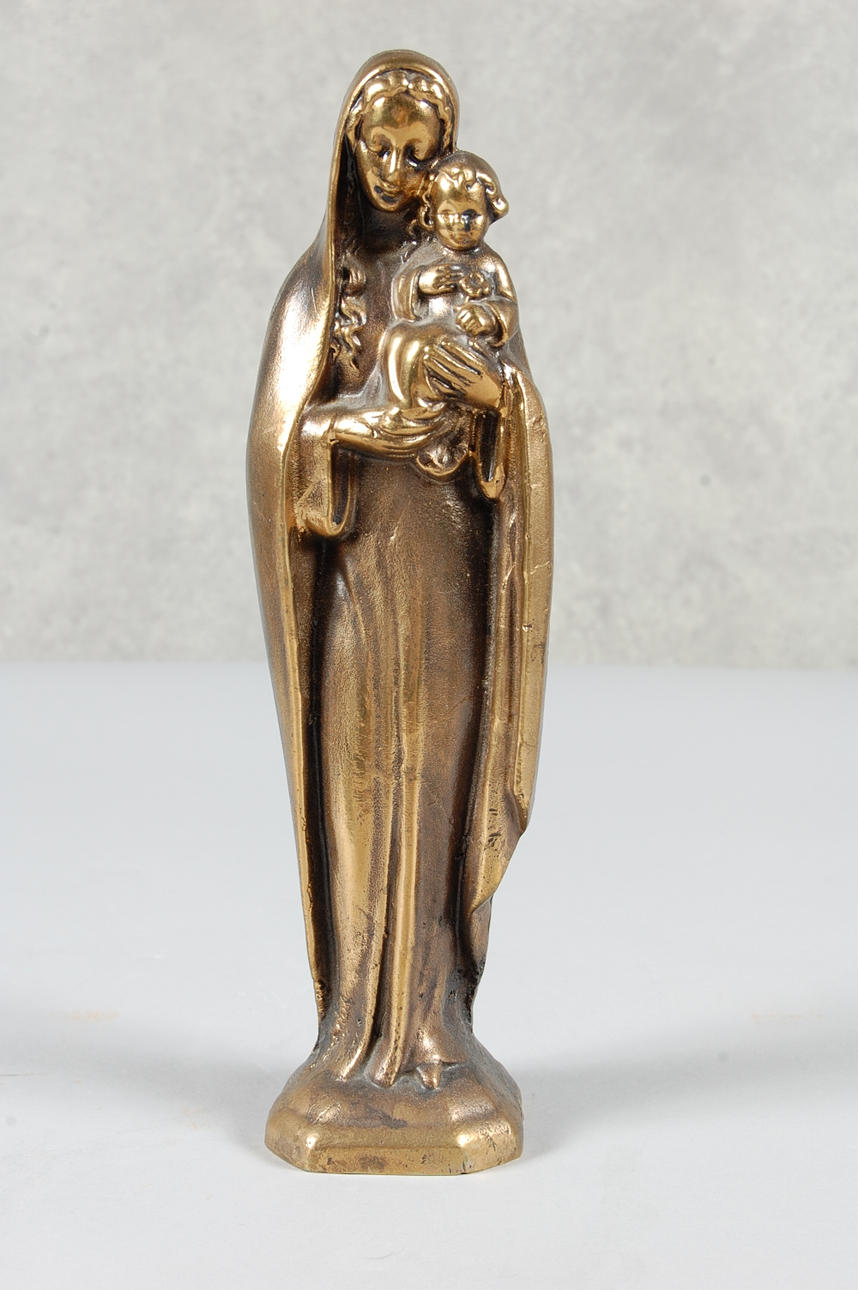 STATYETT, brons, " Jungfru Maria".