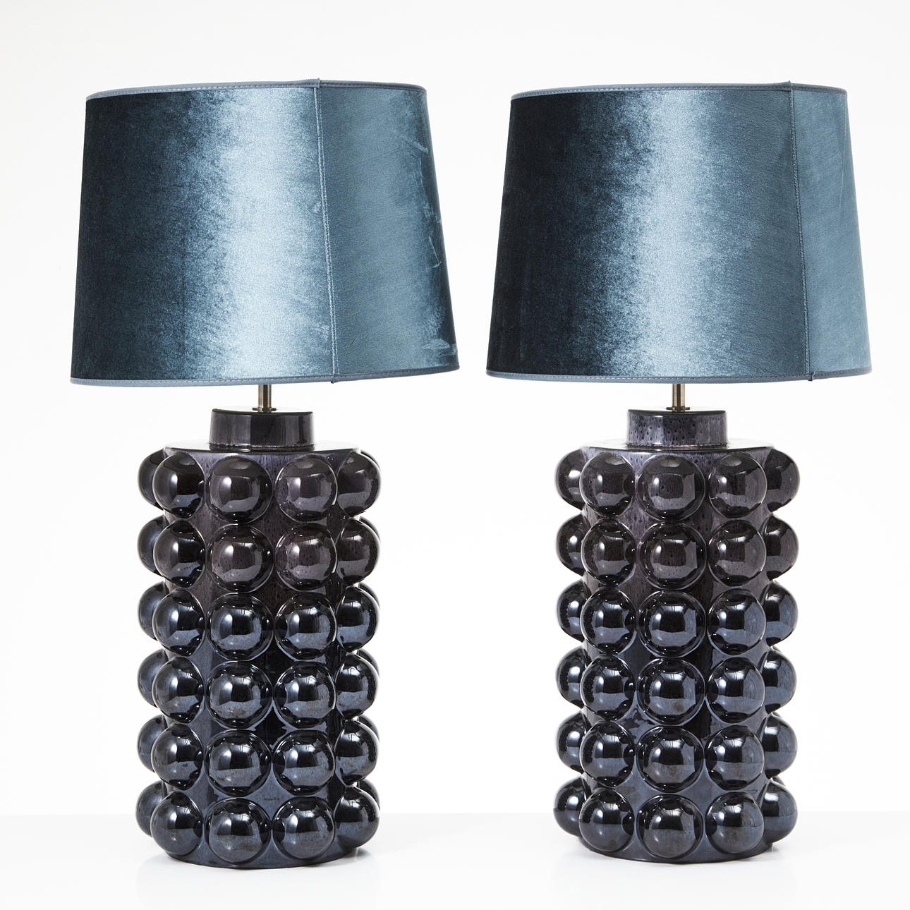 HALLBERGS, "Bubbles", bordslampor, 1 par, samtida.