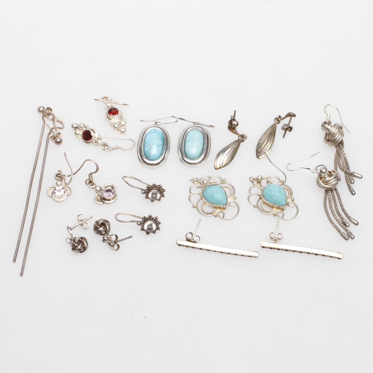 ÖRHÄNGEN, 10 par, silver.