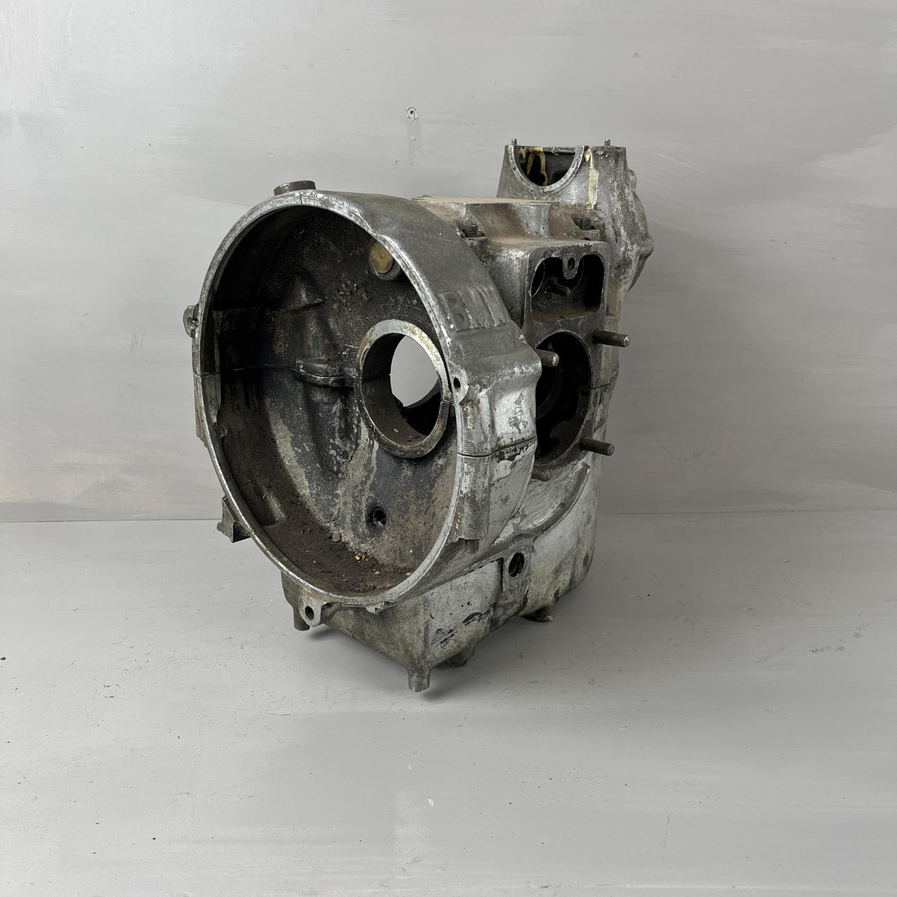A BMW engine block, model R12, Germany, 1930s.