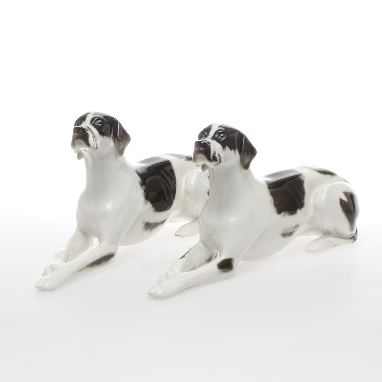 FIGURINER 2 st, porslin, Lomonosov.