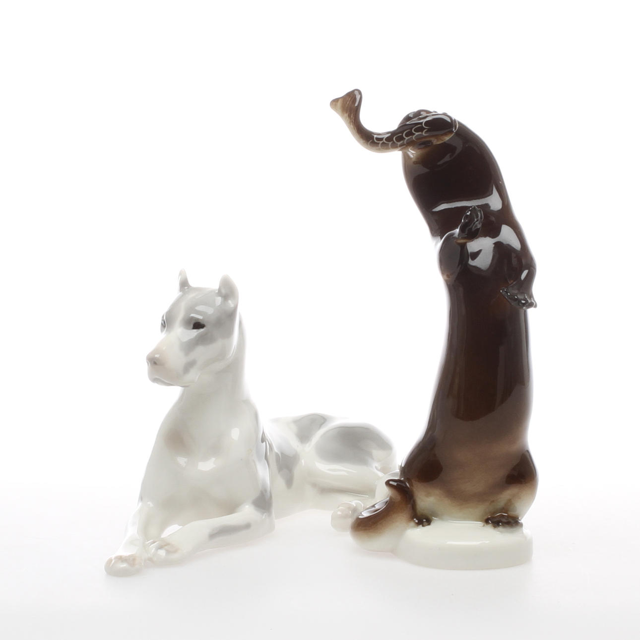 FIGURINER 2 st, porslin, Lomonosov.