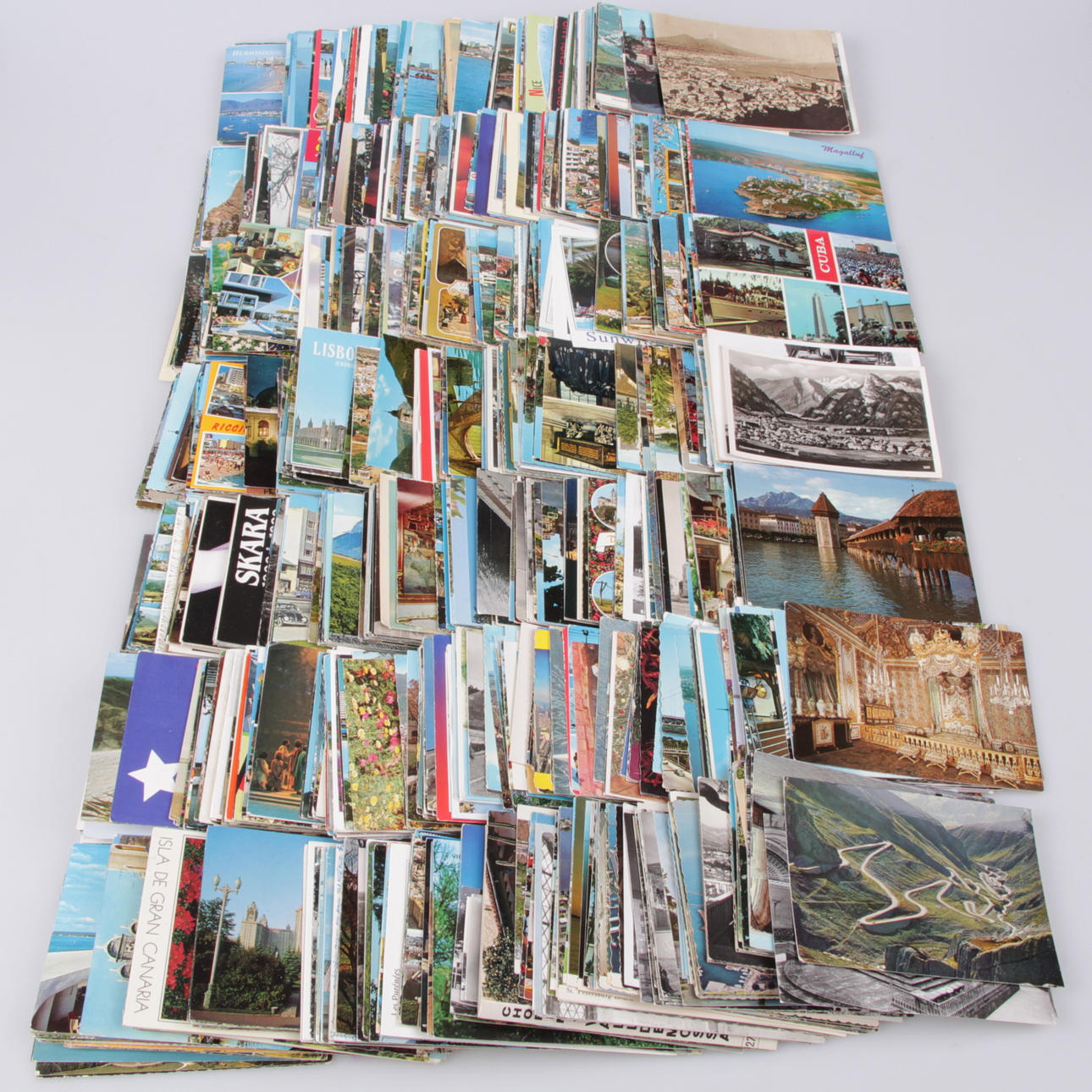 VYKORT, ca 1500 st. Topografiska, Världen, 1900-tal.