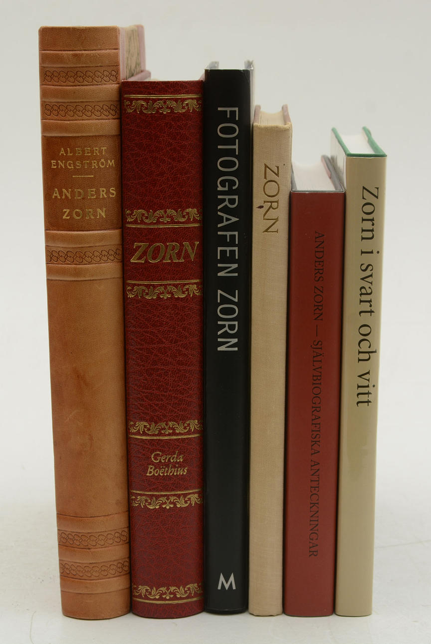 Books about Anders Zorn, 6 vol.