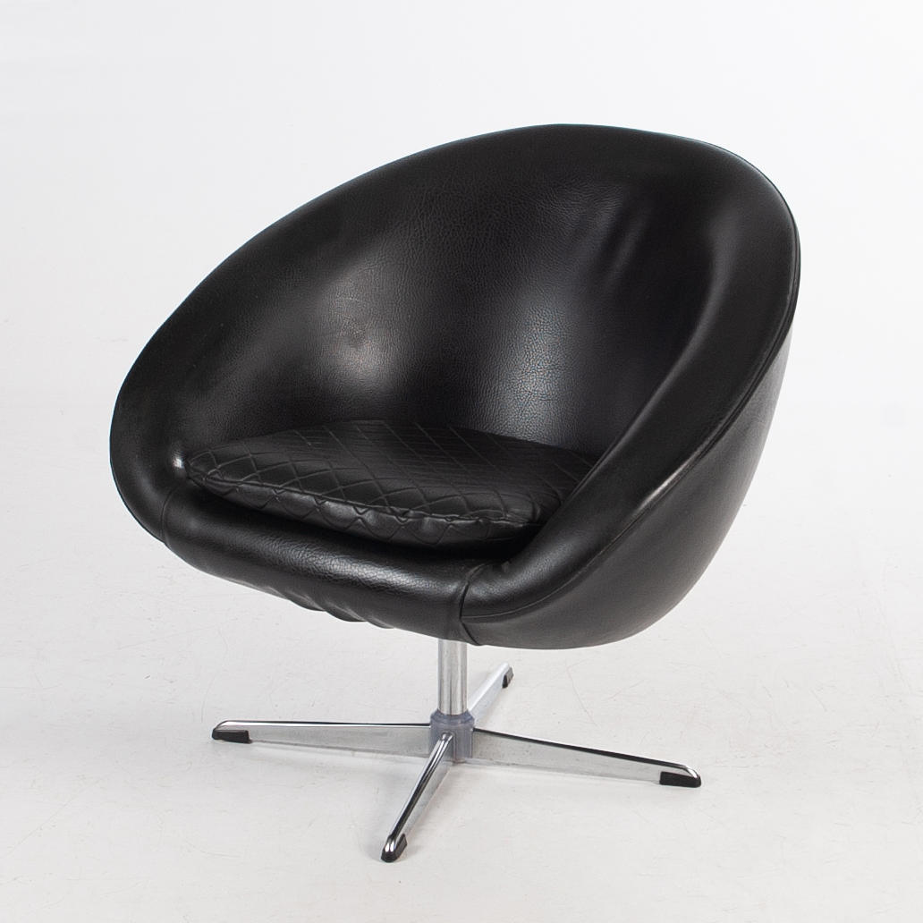 SNURRFÅTÖLJ, galon, 60-tal.