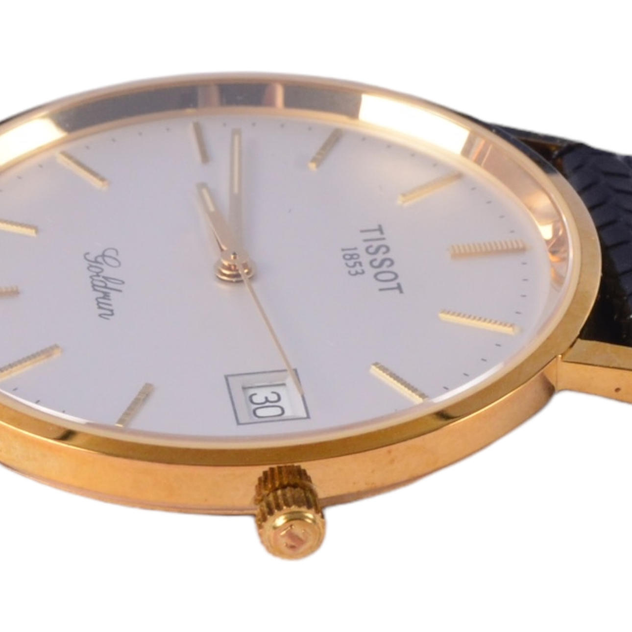 HERRENARMBANDUHR, „Goldrun“ Tissot, 18K.