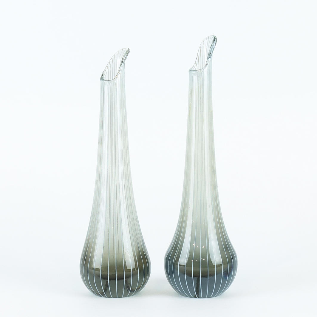 Two vases, Johansfors, Bengt Orup. Glass - Art glass - Auctionet