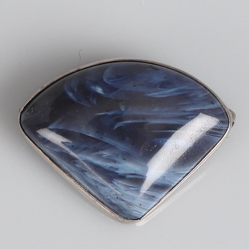 BROSCH, Bergslagssten, Silver.