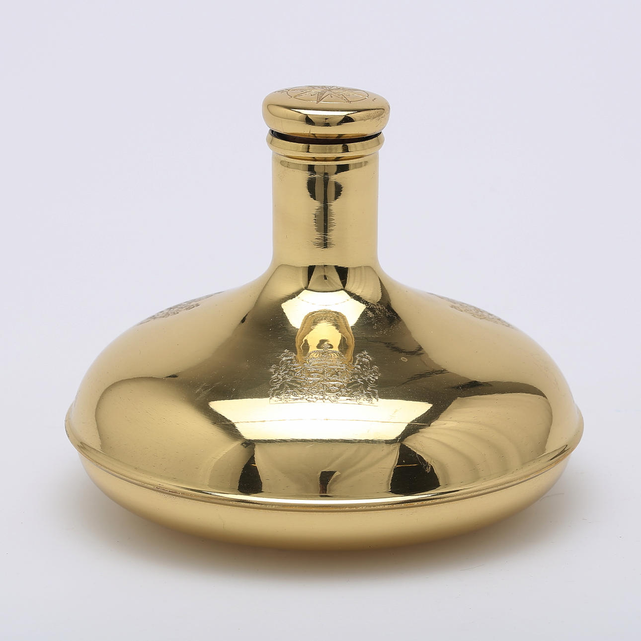 KAPTENSKARAFF, mässing/glas, Vitland, Skellefteå.