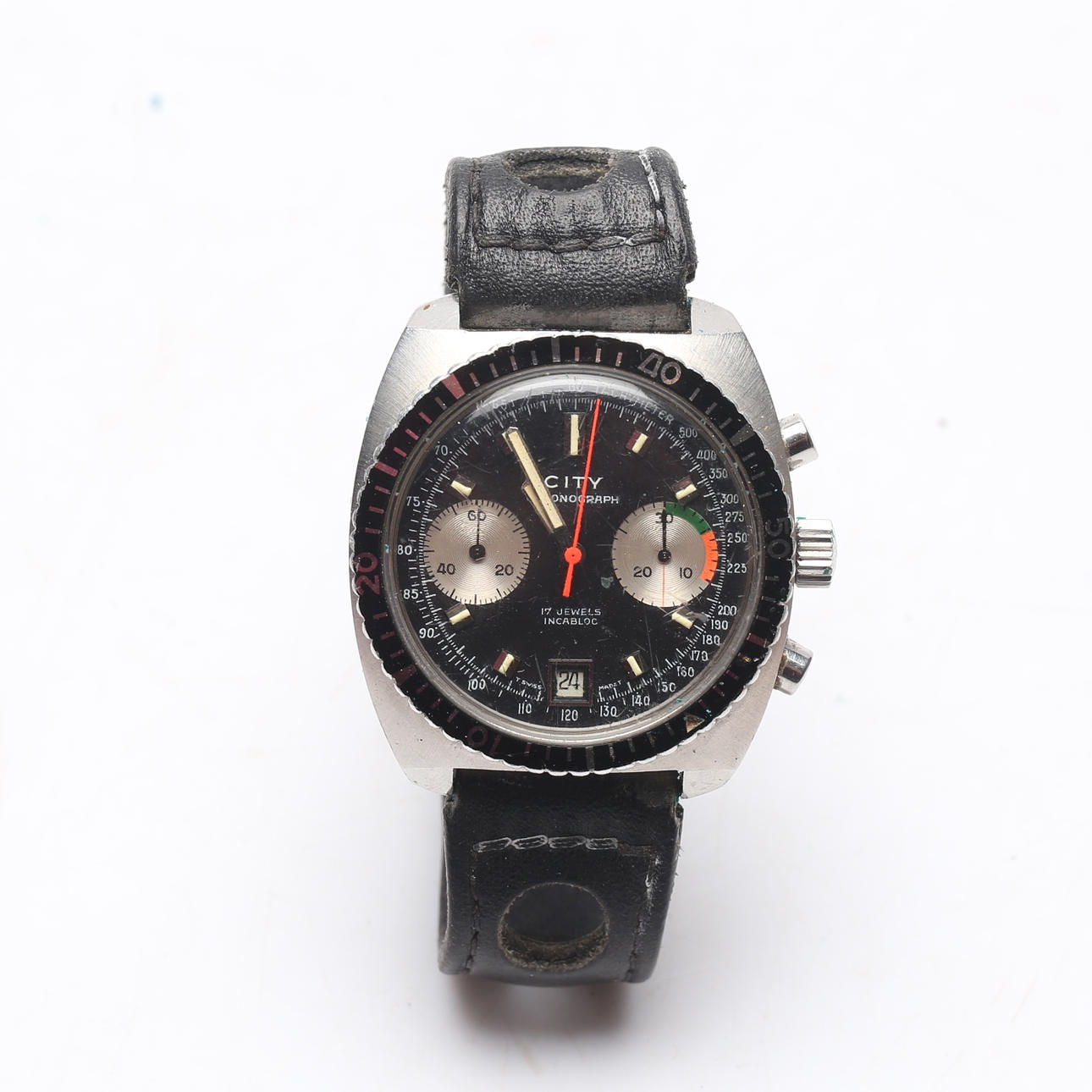 HERREUR, stål, City, kronograf.