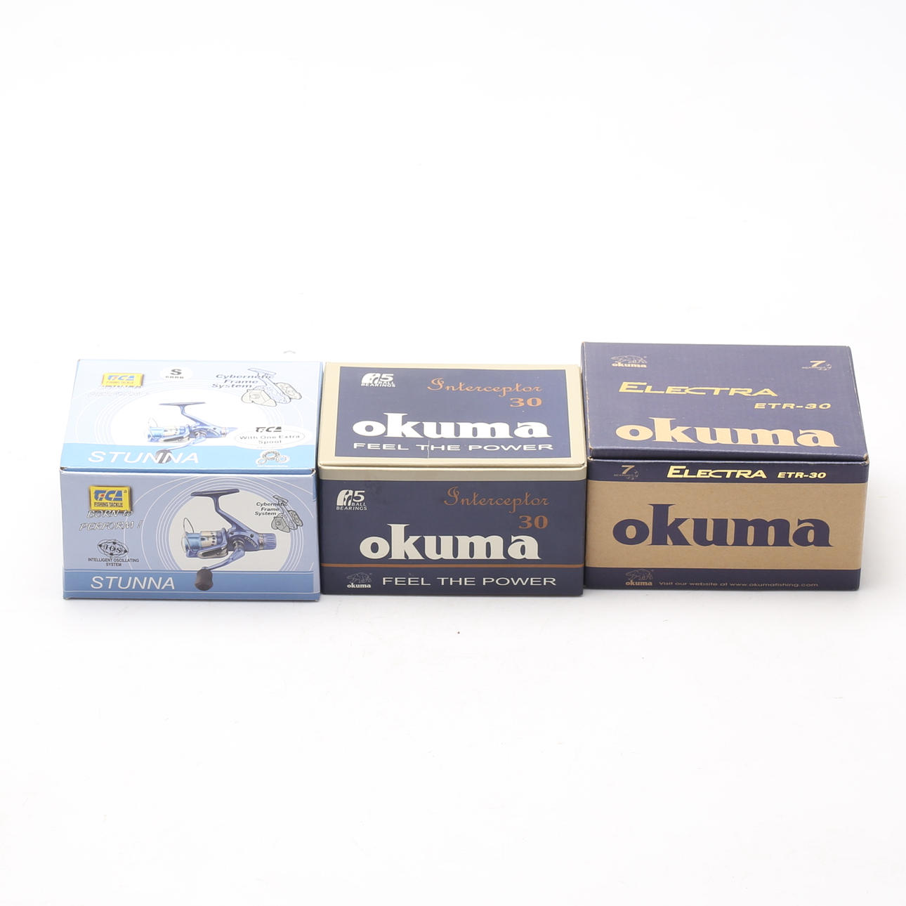 Drei Angelrollen, TICA, Okuma.