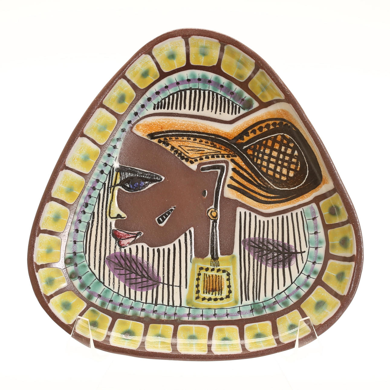 A ceramic wall plate, Jani, Jane Wåhlstedt.