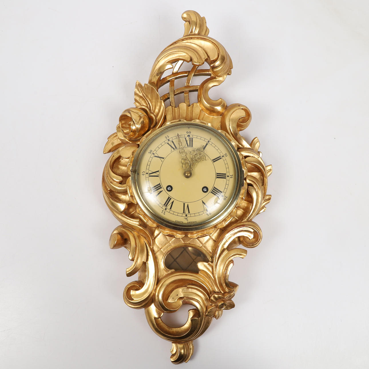 WALL PENDYL, gilt, Rococo style, Exacta.