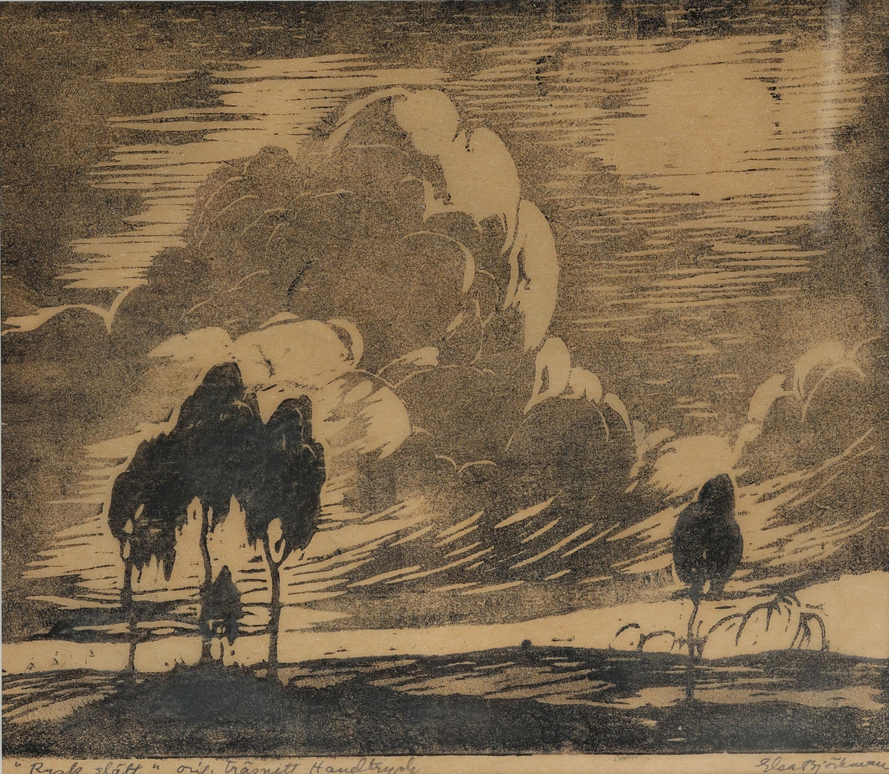 TRÄSNITT, Elsa Björkman-Goldschmidt.