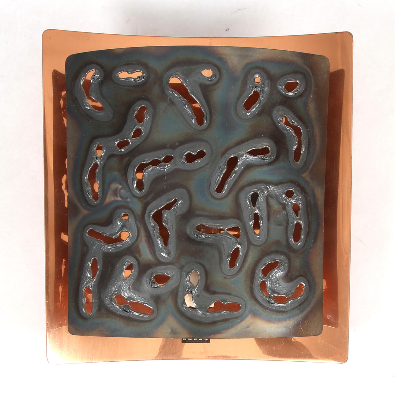 A Boréns copper wall lamp, 20th century.