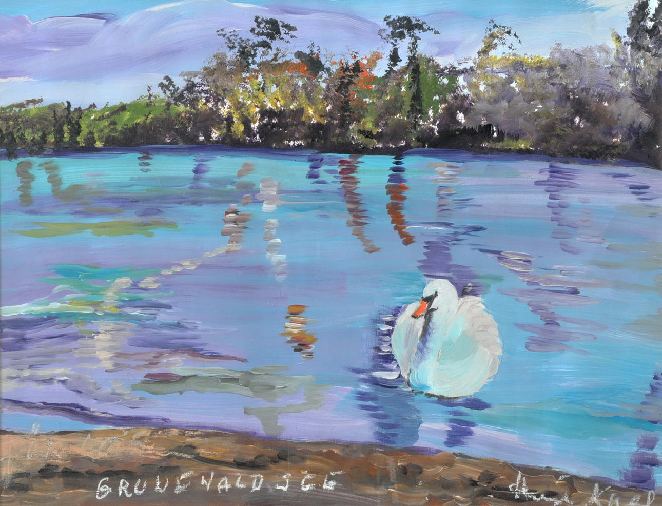 KNEF, HILDEGARD (1925 WIEN - 2002 BERLIN. Grunewaldsee.