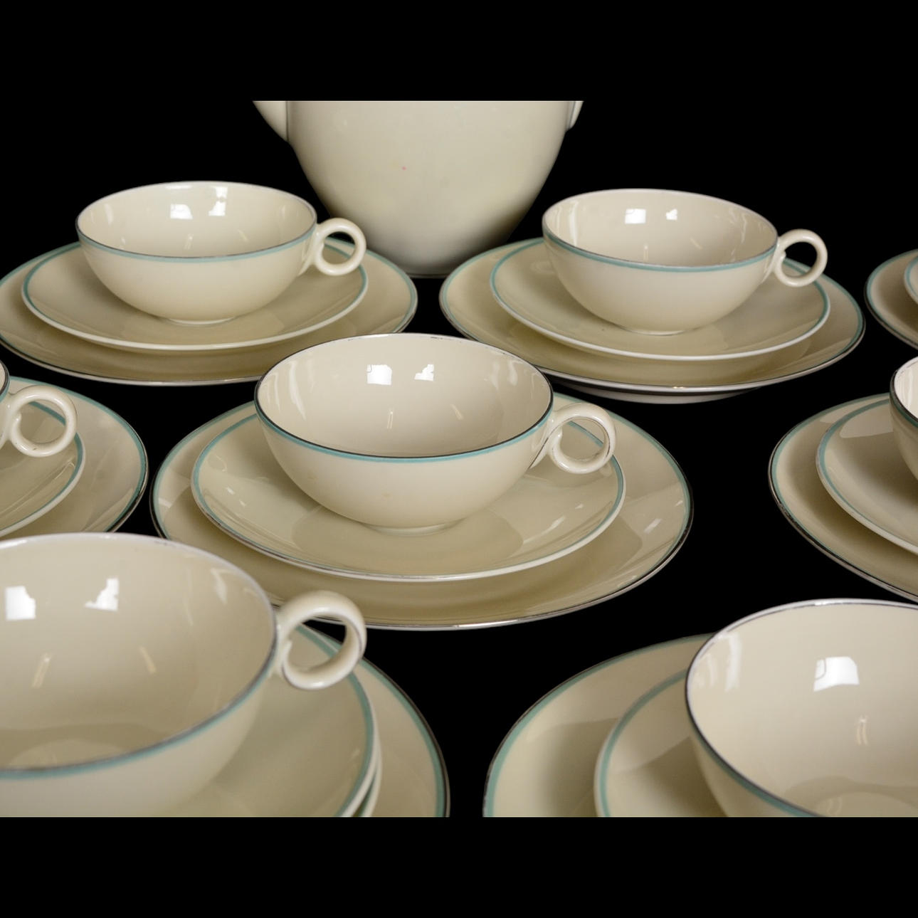 A 34-piece Bohemia Royal Ivory porcelain coffee set, Czechoslovakia ...