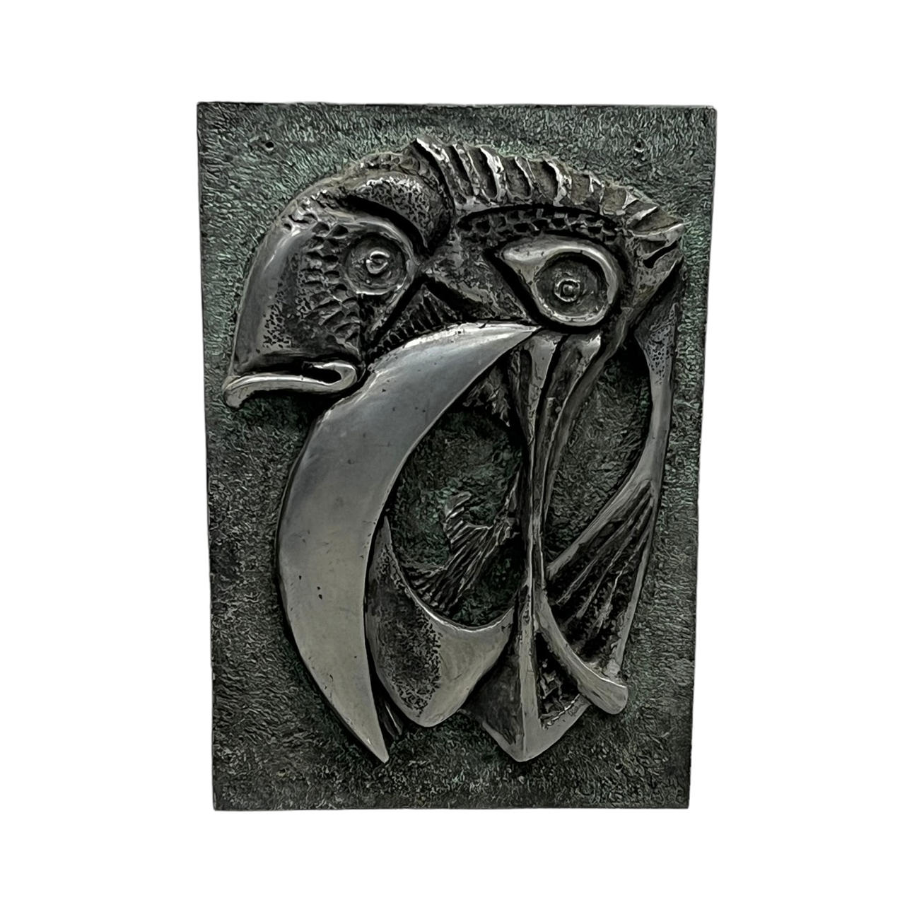 GILBERT NIELSEN. Relieve de pared, aluminio.