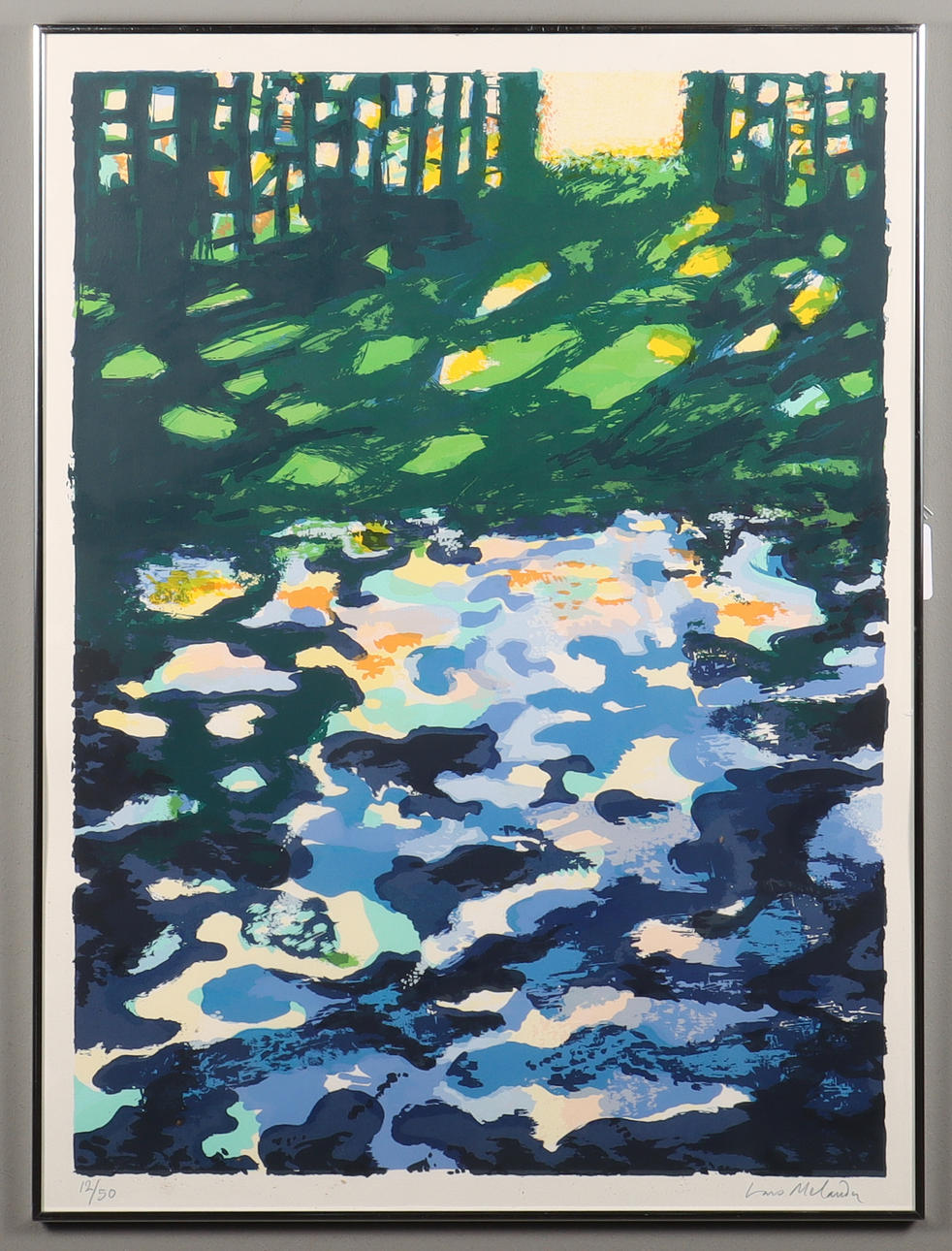 LARS MELANDER litografi 12/50, signerad.