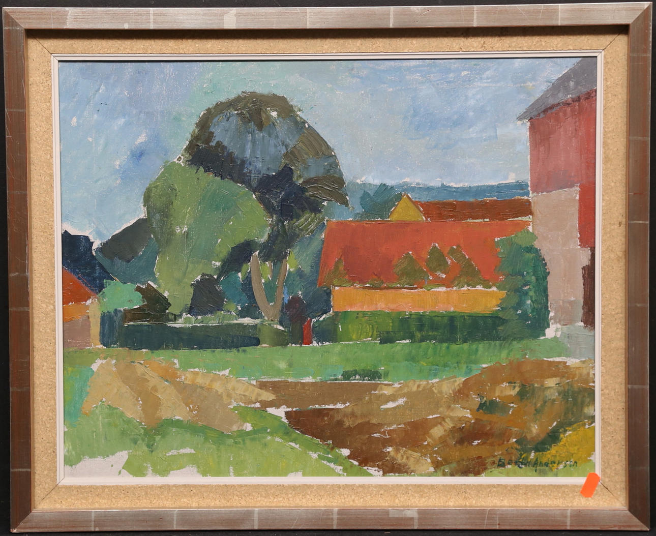 BERTIL ANDERSSON. Landskap. Olja på duk, signerad.