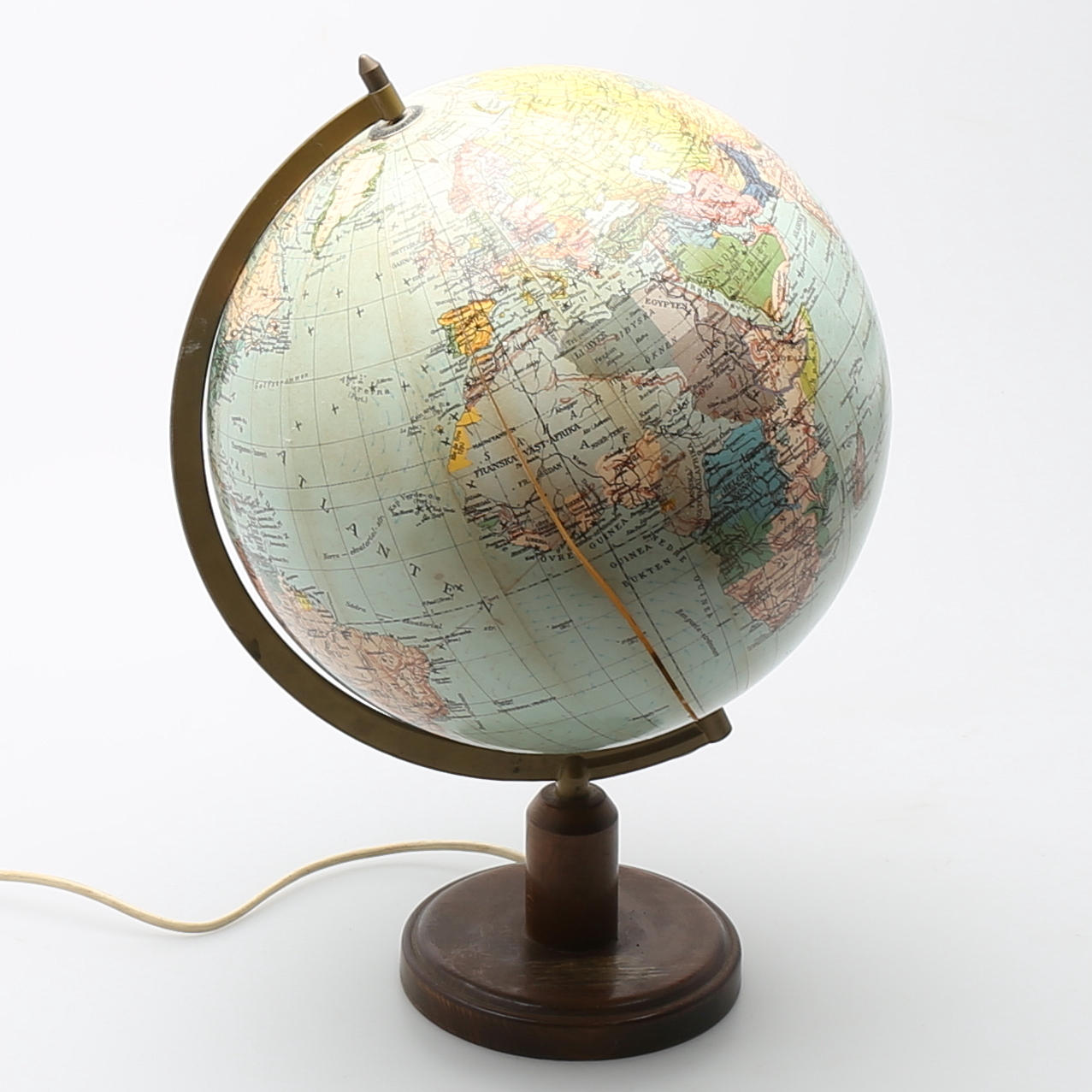 JORDGLOB, på träfot, Tower, Hassing forlag, Köpenhamn, Danmark.