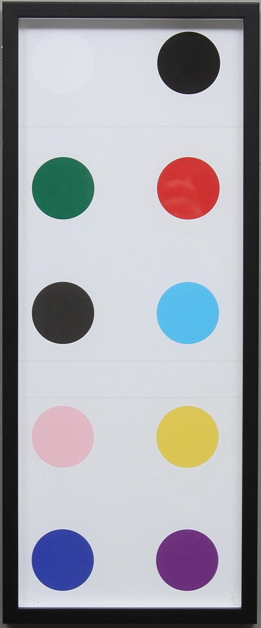 ANDREAS LUNDBERG. färglitografi, "Dots" signerad och numrerad, 23/90.