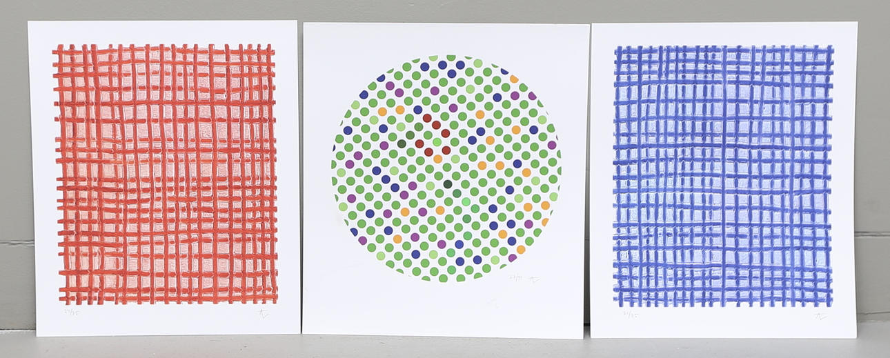 ANDREAS LUNDBERG. färglitografier, 3 st, signerade och numrerade.