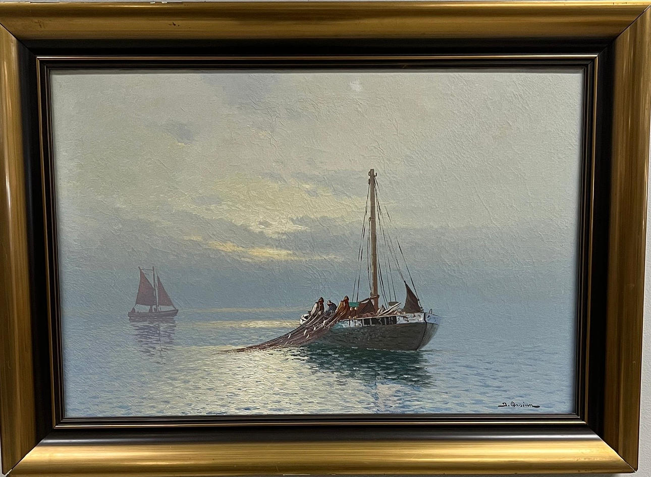 JOHAN OSSIAN-ANDERSSON. Olja på duk.