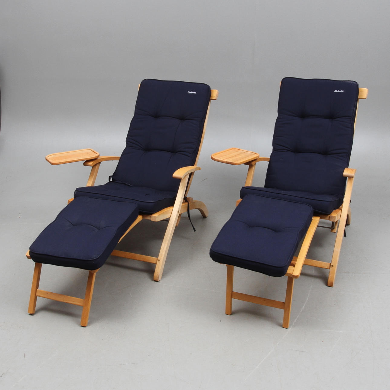 DÄCKSTOLAR, 2 st, "Lobby", Stockamöllan.