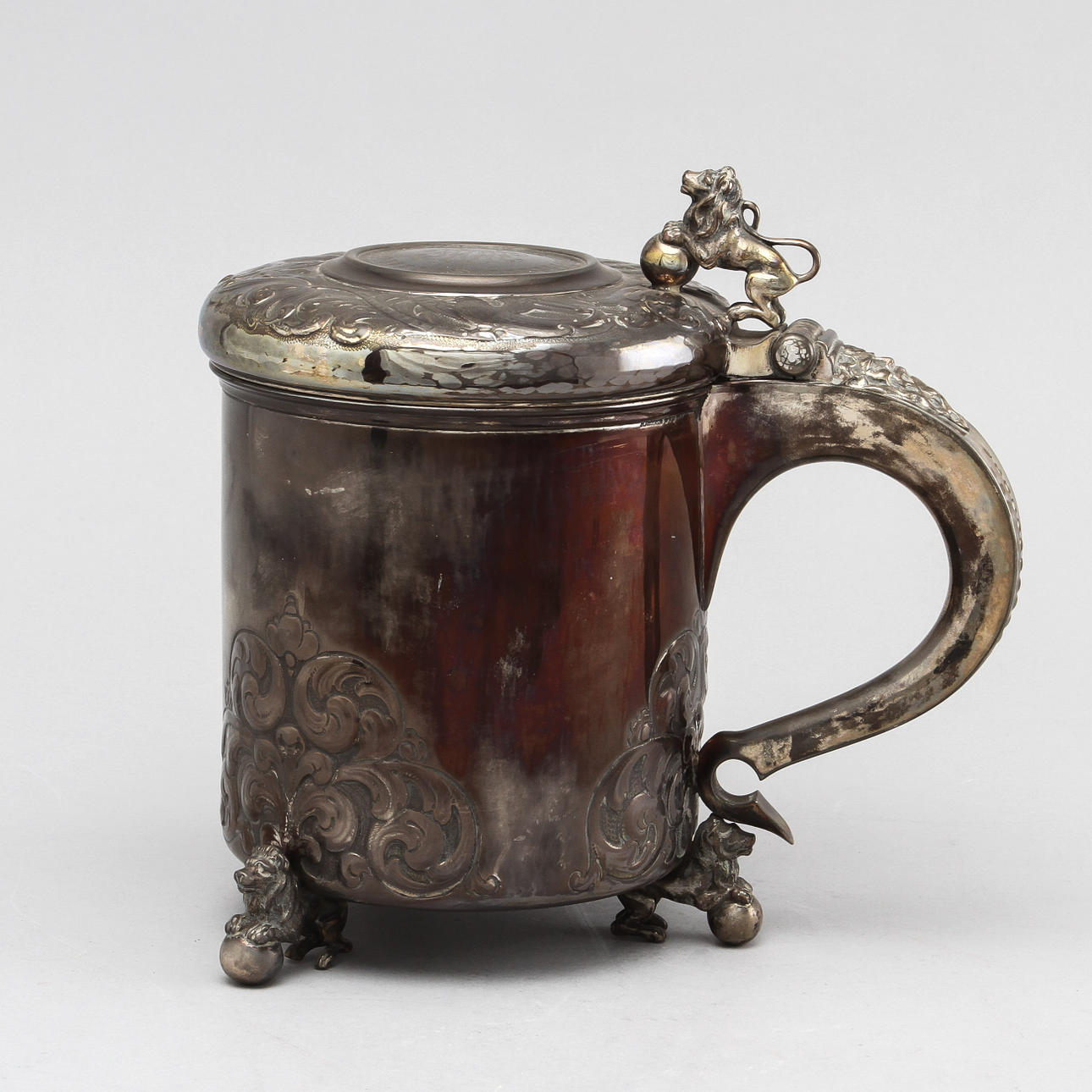 DRYCKESKANNA, silver, Karl Andersson, Stockholm 1927. Vikt 1450 gram.