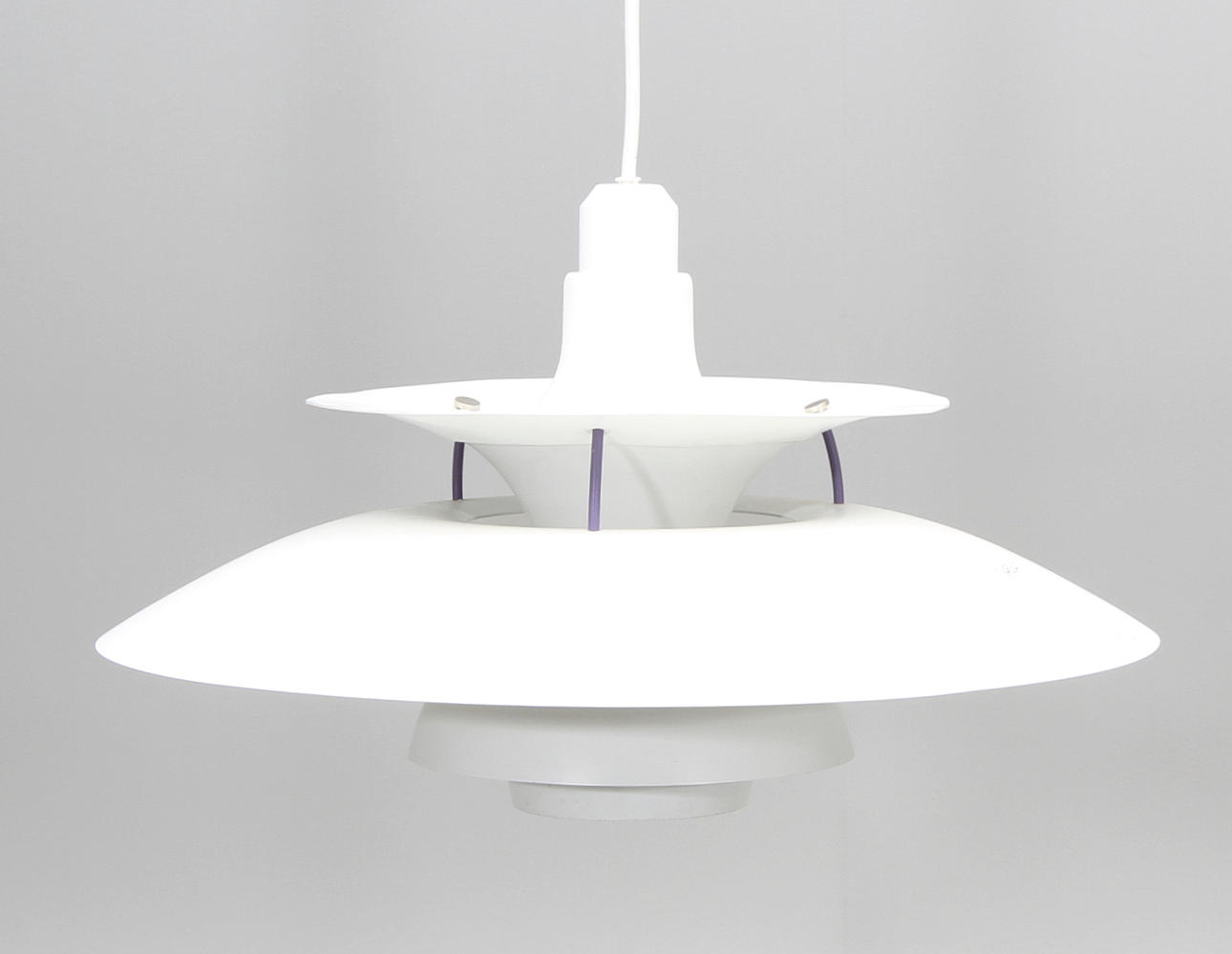 TAKLAMPA, PH-lampa, Poul Henningsen för Louis Poulsen, 1900-talets sista kvartal, diameter 49, höjd 28 cm.