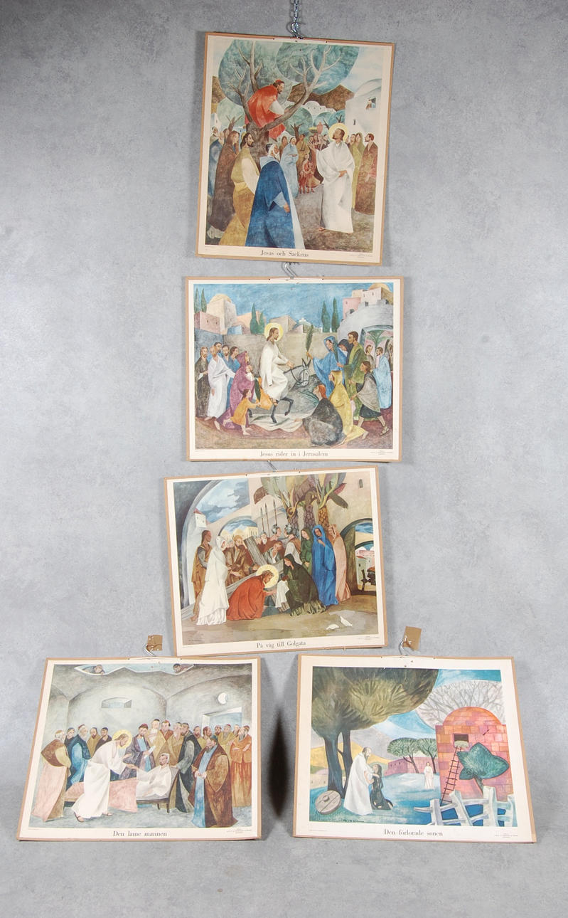 KAJ & PER BECKMAN. SCHOOL POSTERS, 5 parts.