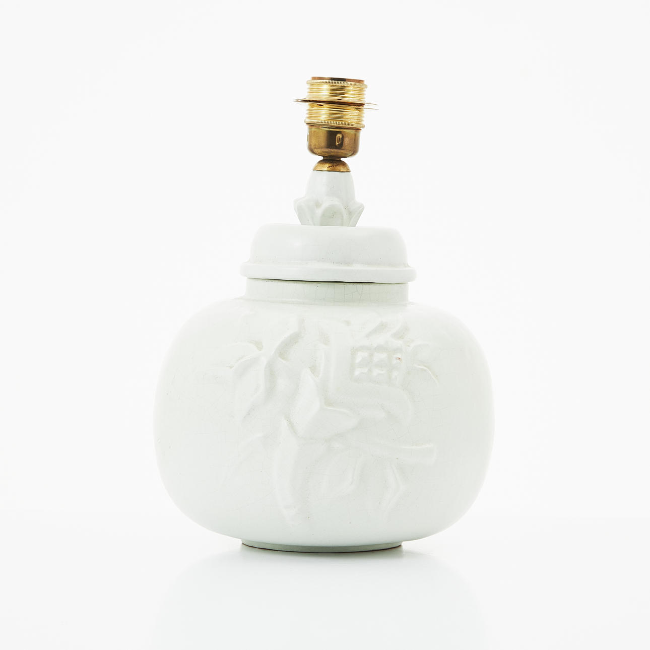 A 1930s/40s earthenware table lamp, Upsala-Ekeby.