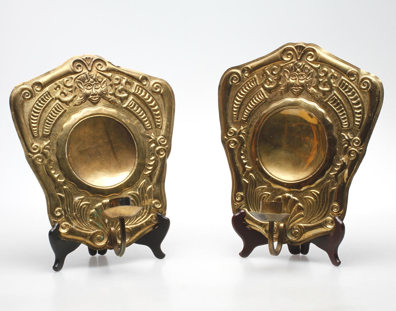 LJUSPLÅTAR, mässing, 1900-talets början.