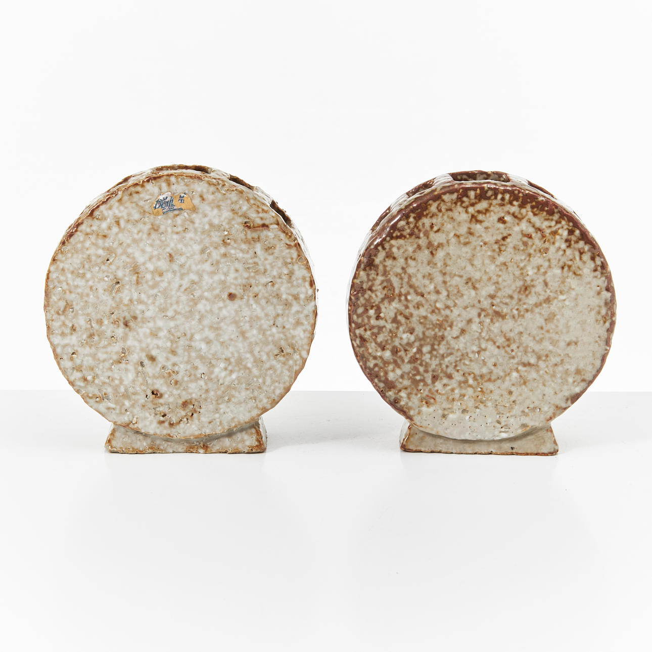 GUNNAR NYLUND. A pair of 1930s stoneware tulip vases, Rörstrand.