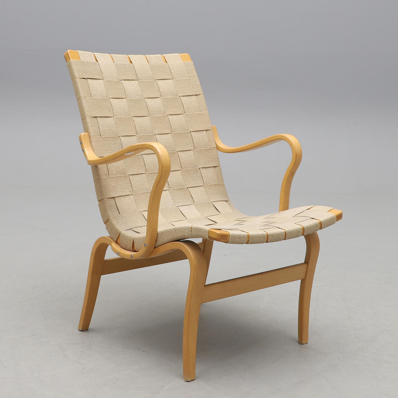 BRUNO MATHSSON. Fåtölj, "Eva", Dux, 1900-talets andra hälft.