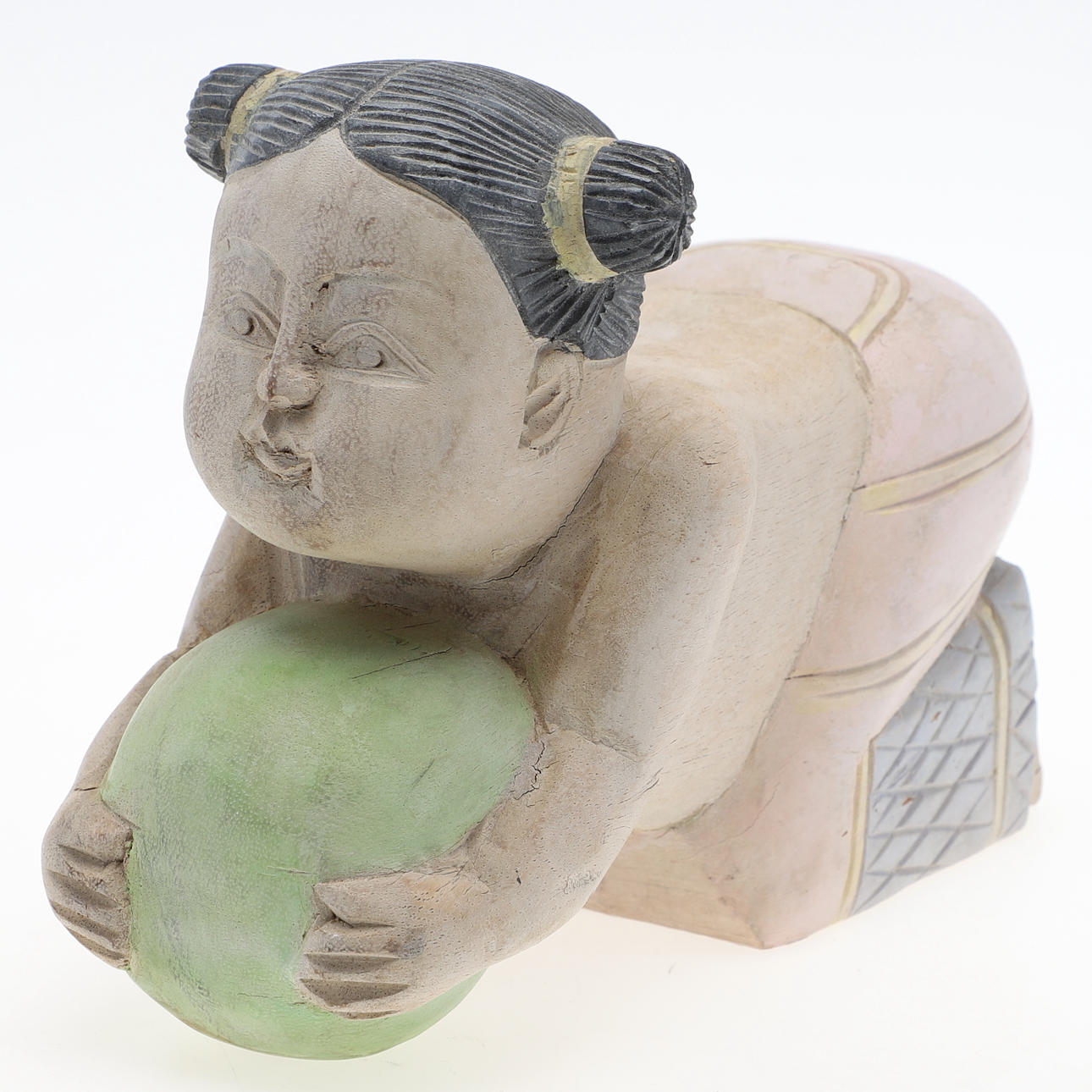 ESTATUILLA, madera tallada, China.