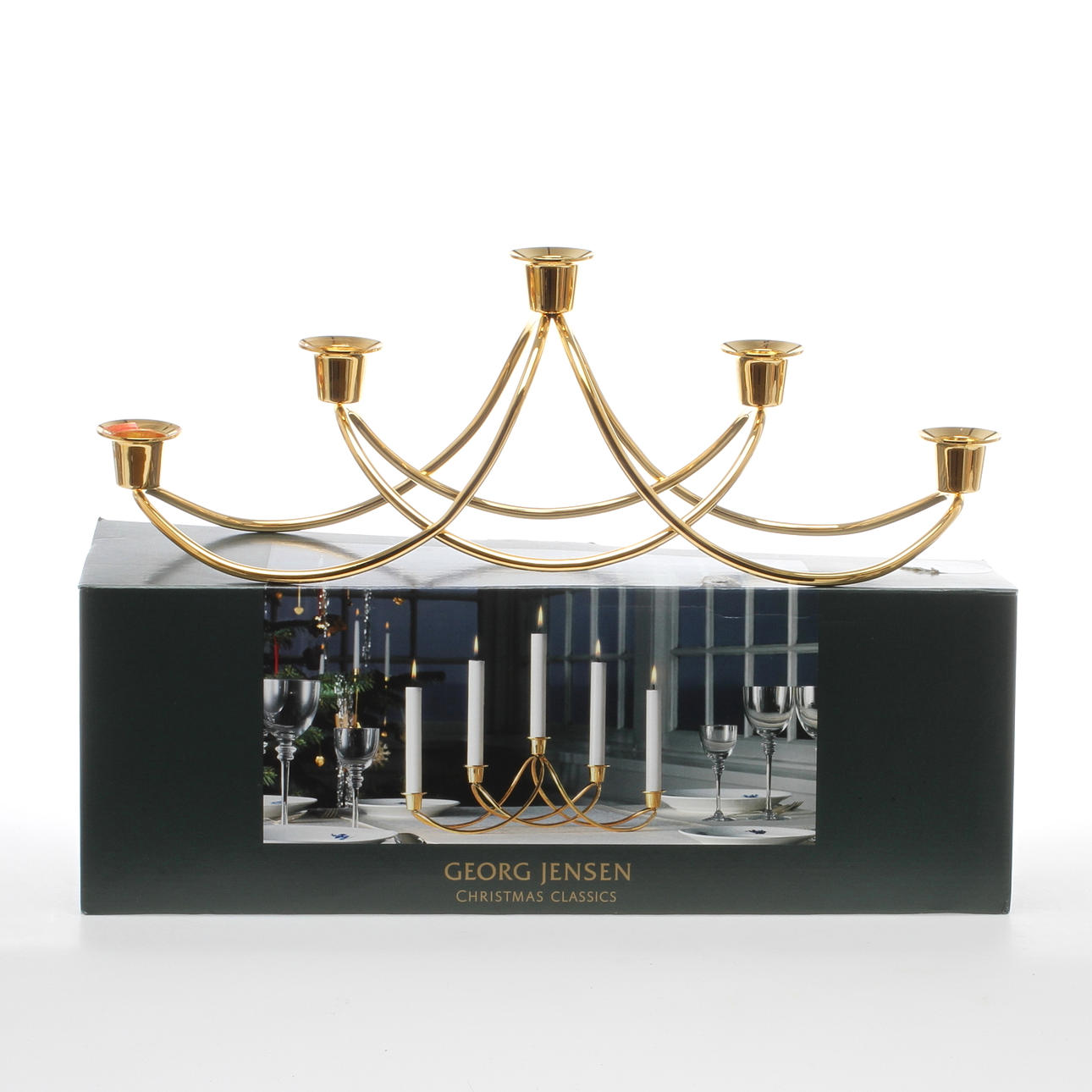 KANDELABER/LJUSSTAKE, pläterat stål, "Harmony", Maria Berntsen för Georg Jensen, 2000-tal.