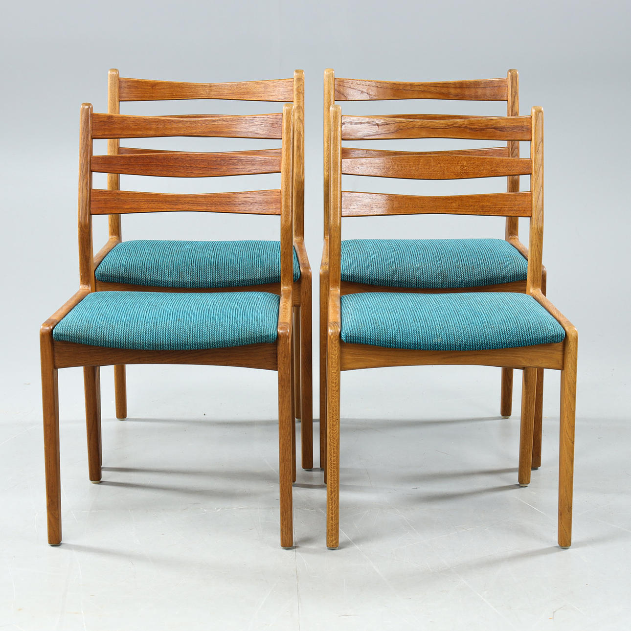 SLAGELSE MØBELVÆRK, 4 stole, model 323, 1950/60'erne.